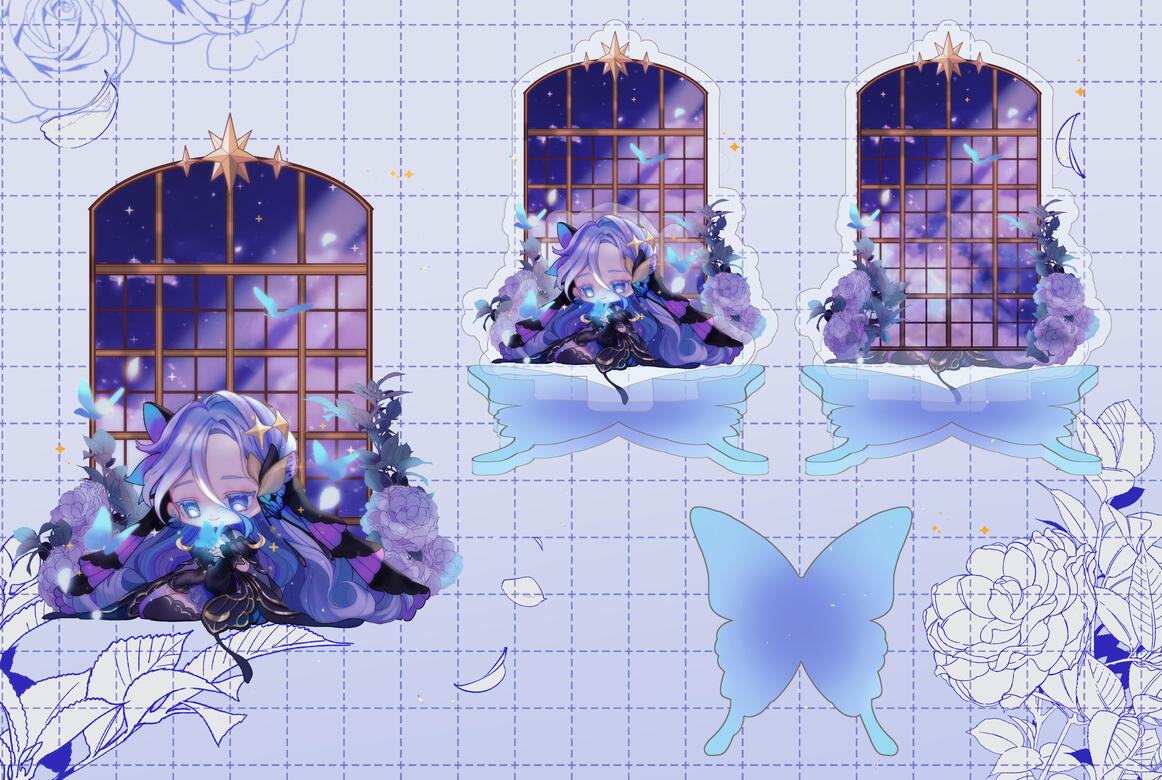 Merch commission- Standee mock up