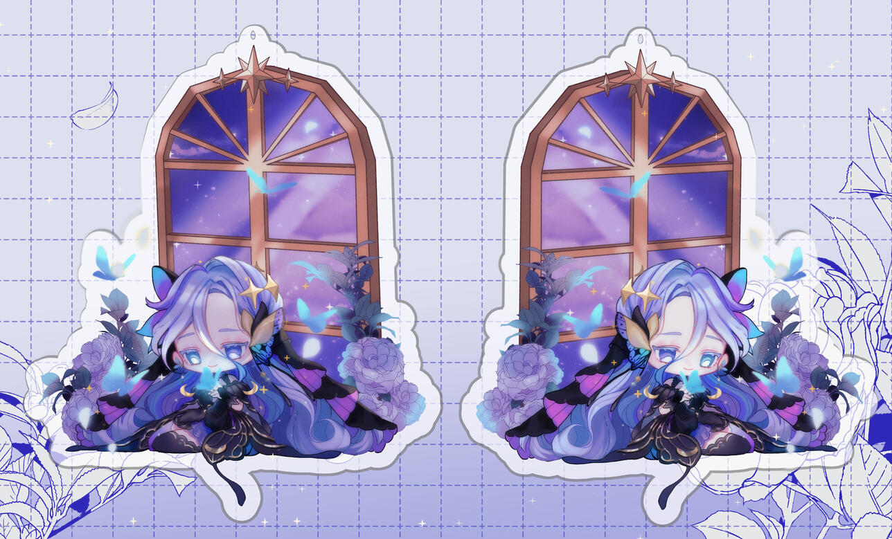 Merch commission- Keychain mock up